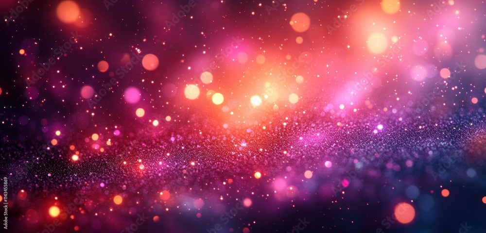 Aufkleber vibrant pink purple gradient background bokeh light texture abstract design