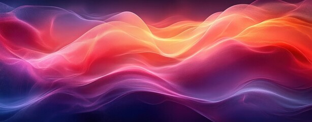 Obraz premium Abstract Fluid Shapes Gradient Red Purple Soft Lighting Modern Minimalism