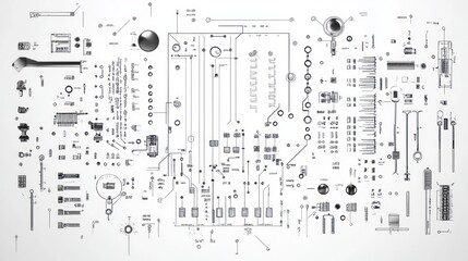 Delicate Circuit Board: A Technological Tapestry