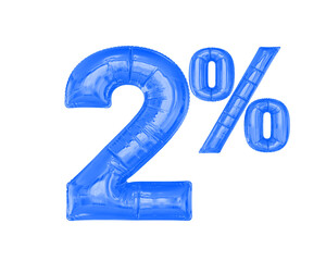 2 Percent Blue Balloon Discount