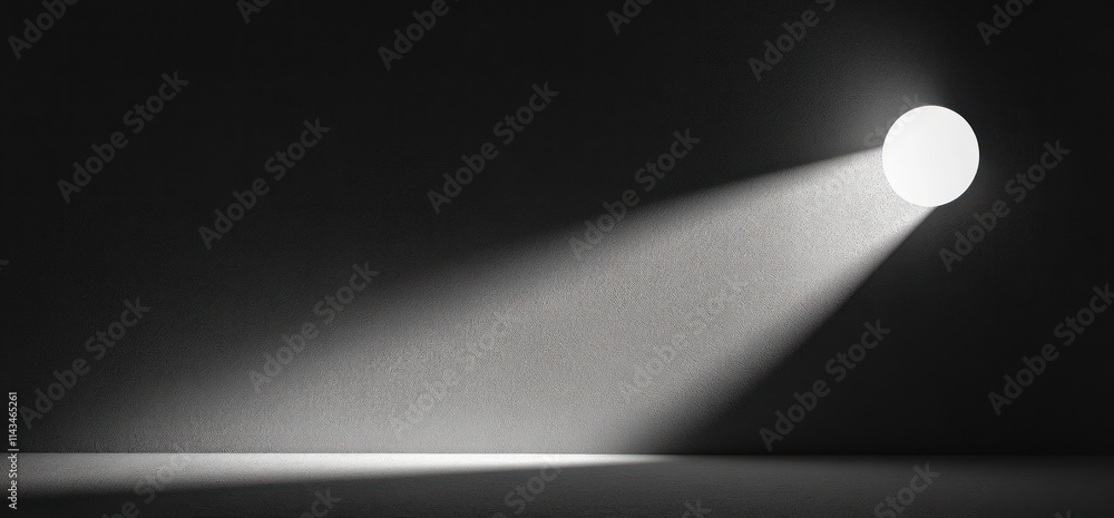 Aufkleber monochromatic black and white abstract geometric gradient shape on textured background for minimal d