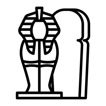 recommend clip art: sarcophagus Line Icon