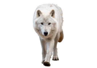 Arctic wolf isolated on a transparent or white background. © Hanoi .s