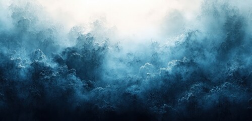Gradient Background with Grainy Textured Blue and Gray Abstract Soft Lighting Smooth Design
