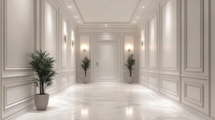Fototapeta premium Vintage style elegance, home or hotel entrance hall