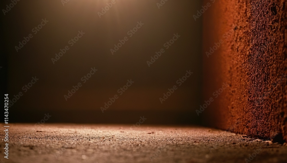 Poster vibrant empty stage with colorful lighting in a modern studio setting