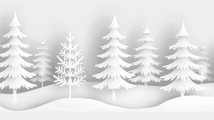Fototapeta premium abstract christmas trees on white background