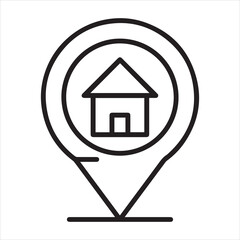 Location icon vector art Illustration.