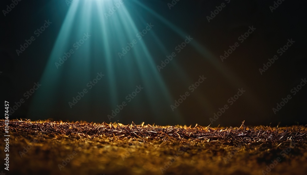 Canvas Prints brown color bokeh lights background