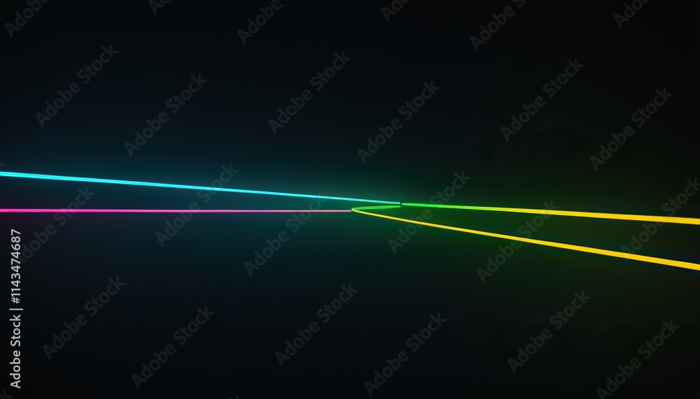 Aufkleber abstract colorful background with lines with black background 587