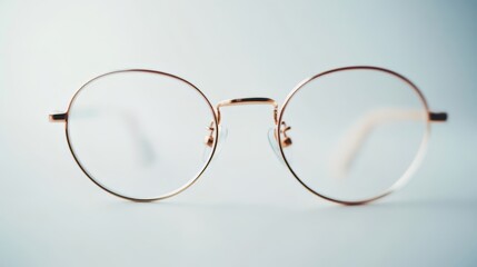 Elegant Round Metal Glasses - Stylish Accessory