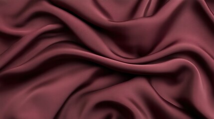 Obraz premium Luxurious burgundy satin fabric drapes elegantly. Perfect for fashion, beauty, or luxury product websites.