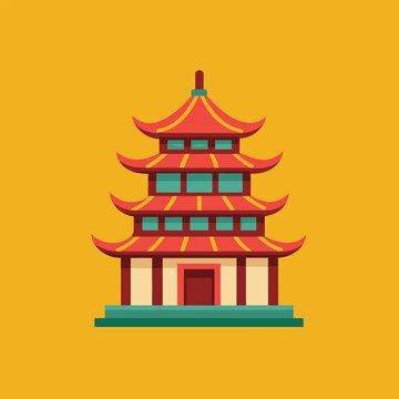 recommend clip art: chinese traditional pagoda