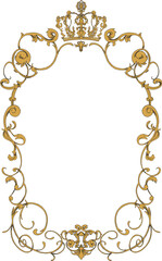 Royal pattern border and frame illustration