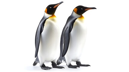 Fototapeta premium two penguins standing together