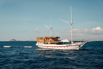 Beautiful Pinisi sail trip boat
