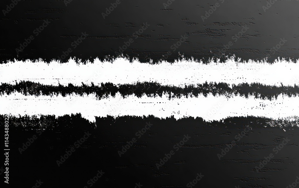 Poster abstract grunge textured borders with rough edges in minimalistic black and white