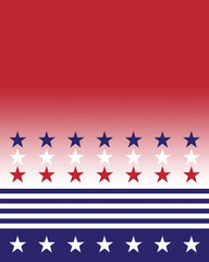 Border Stars with Stripe Background Layout Poster
