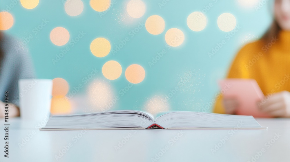 Poster Collaborative Learning Soft Focus with Open Book and Ambient Lighting