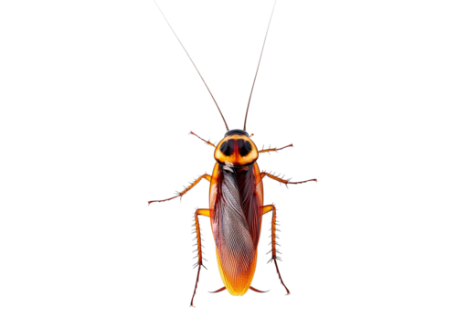 Cockroach isolated on transparent or white background