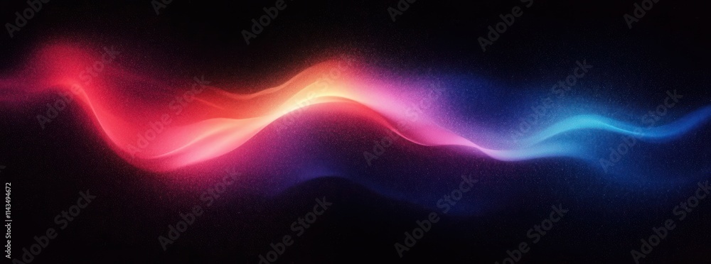 Poster abstract vibrant glowing colorful wave gradient background with dark contrast and smooth texture