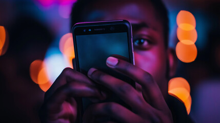 mobile phone in hands