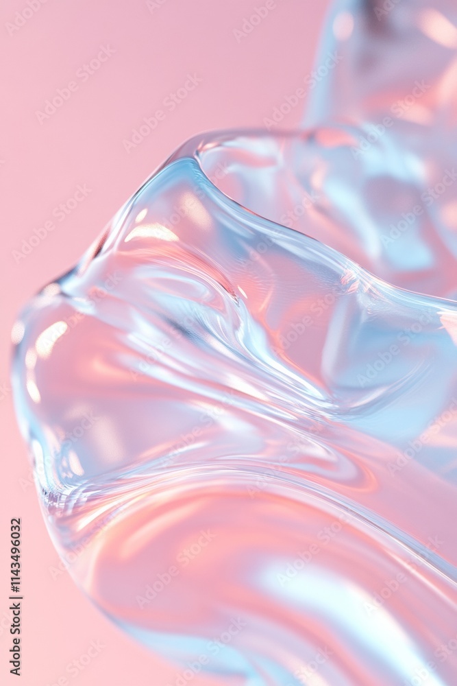 Poster fluid reflections dynamic abstract pastel macro imagery