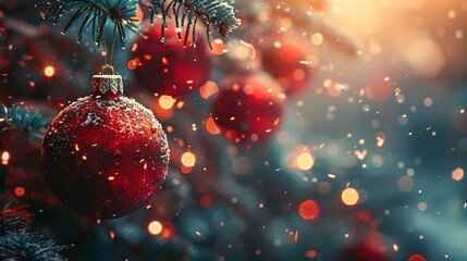 Abstract Christmas-themed background. 