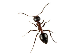 Ant isolated on transparent or white background