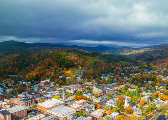 Aerial view of Montpelier Vermont