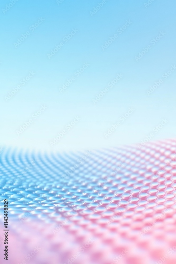Aufkleber Abstract Pastel Economic Grid Serene Data Visualization in Soft Flowing Patterns