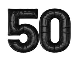 Black Balloon Number 50