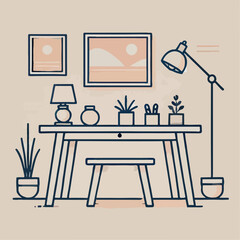 Illustration of table study