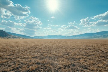 Desertification impact on barren land nature aerial view