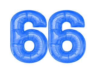 Blue Balloon Number 66