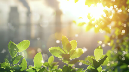 Obraz premium Carbon Footprint Reduction in Environmental Conservation