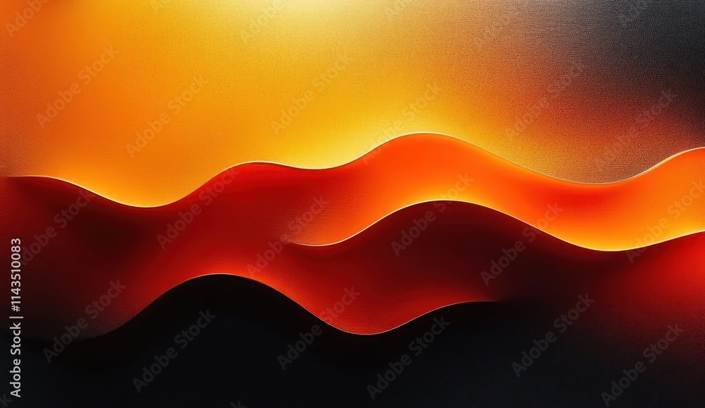 Aufkleber abstract fire gradient background with orange black smooth texture for web design and branding
