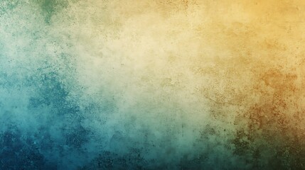 Obraz premium Textured canvas mockup softly blends teal with golden hues abstract painting.. AI Generated