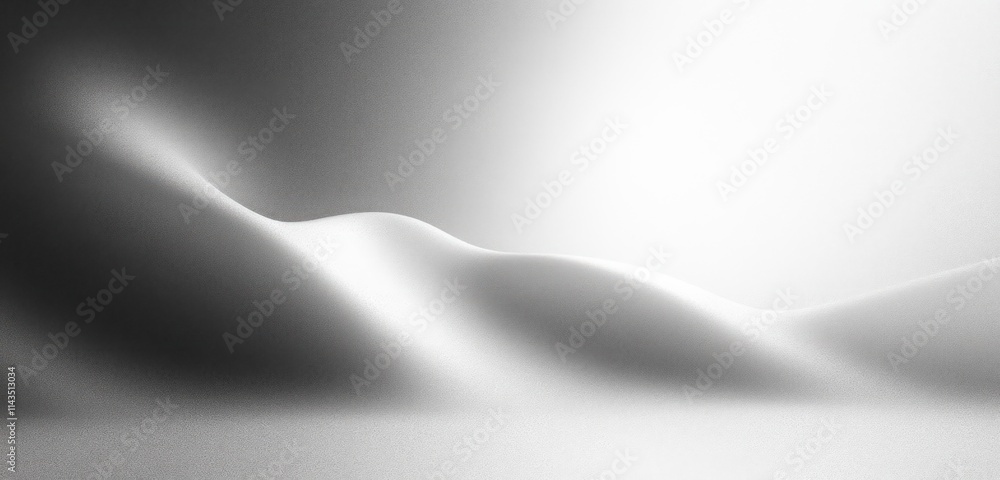 Poster monochrome smooth gradient background abstract black white soft textured design header