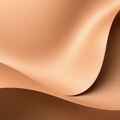 Luxurious Beige & Brown Abstract Silk Wave Background - Soft Fabric-Like Waves for Minimalist Design and Decor