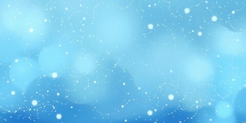 Fototapeta premium This serene blue backdrop is adorned with delicate shimmering light spots, creating a tranquil and enchanting ambiance suited for artistic expressions and visual delights