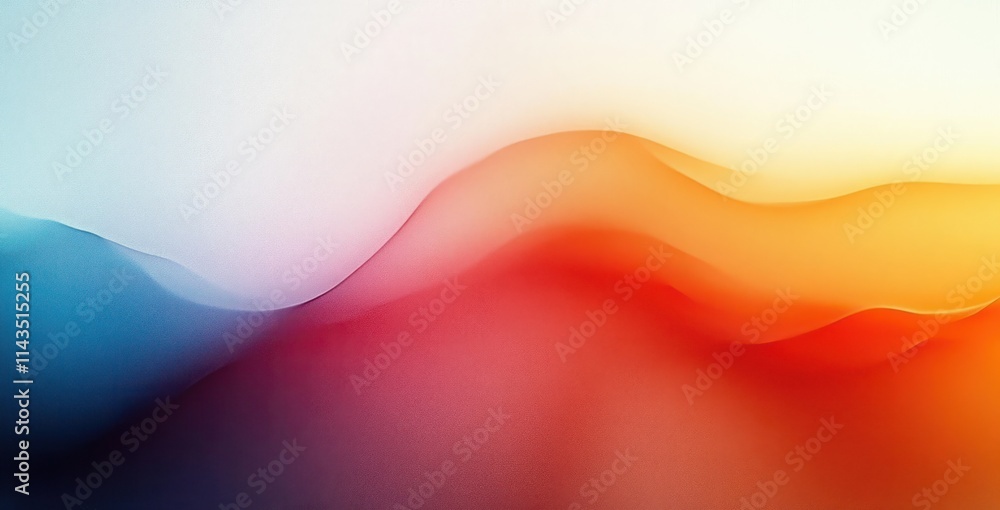 Poster warm sunrise gradient abstract background with soft transitions and smooth lighting