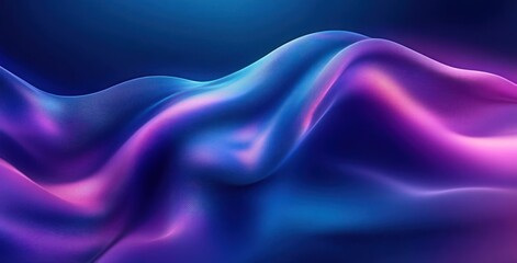 Dynamic Fluid Wave Background with Deep Blues and Vibrant Purples