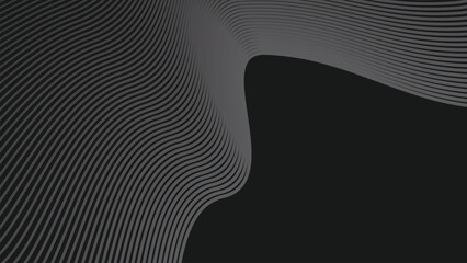 Dark abstract background with curve line for backdrop or presentation