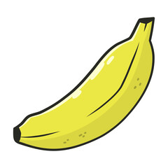 Cartoon banana vector illustration
