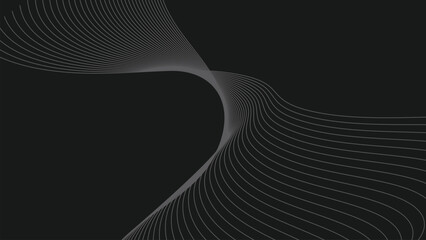 Dark abstract background with curve line for backdrop or presentation