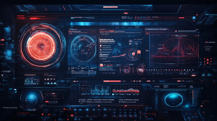 Obraz premium Harnessing digital transformation to innovate business models in a futuristic tech environment