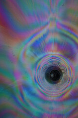 Obraz premium Abstract close-up of light diffraction patterns