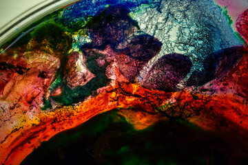 Organic textures in earthy abstract art