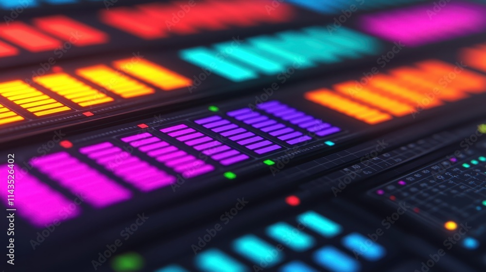 Aufkleber colorful abstract visuals of data visualization and graphic design